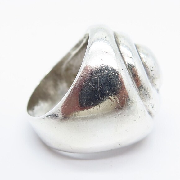 925 Sterling Silver Vintage Mexico Spiral Ring Size 7.75 - Picture 4 of 6